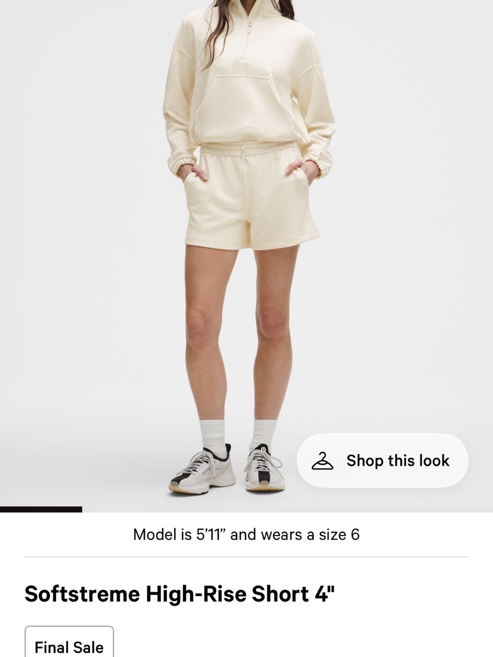 Lululemon Softstreme High-Rise Shorts- 4” - Picture 4 of 4